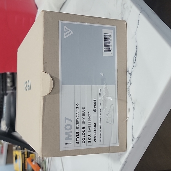 Vessi Sky Blue Everyday Sneakers Men's 7 - Picture 1 of 9